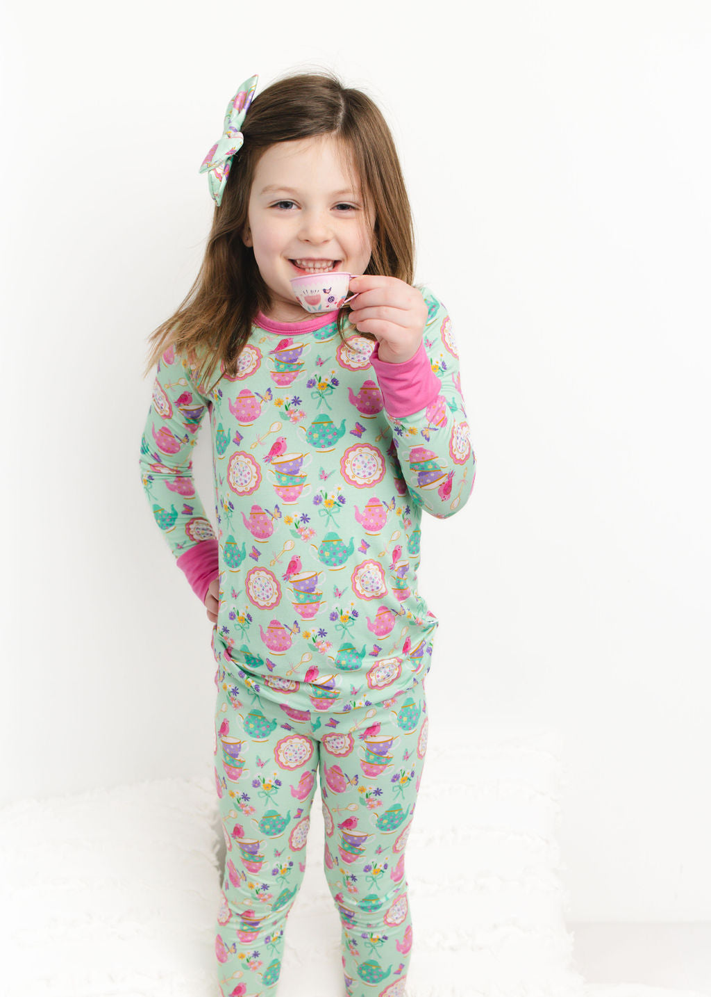 Tea Three 2-Piece Long Sleeve Pjs