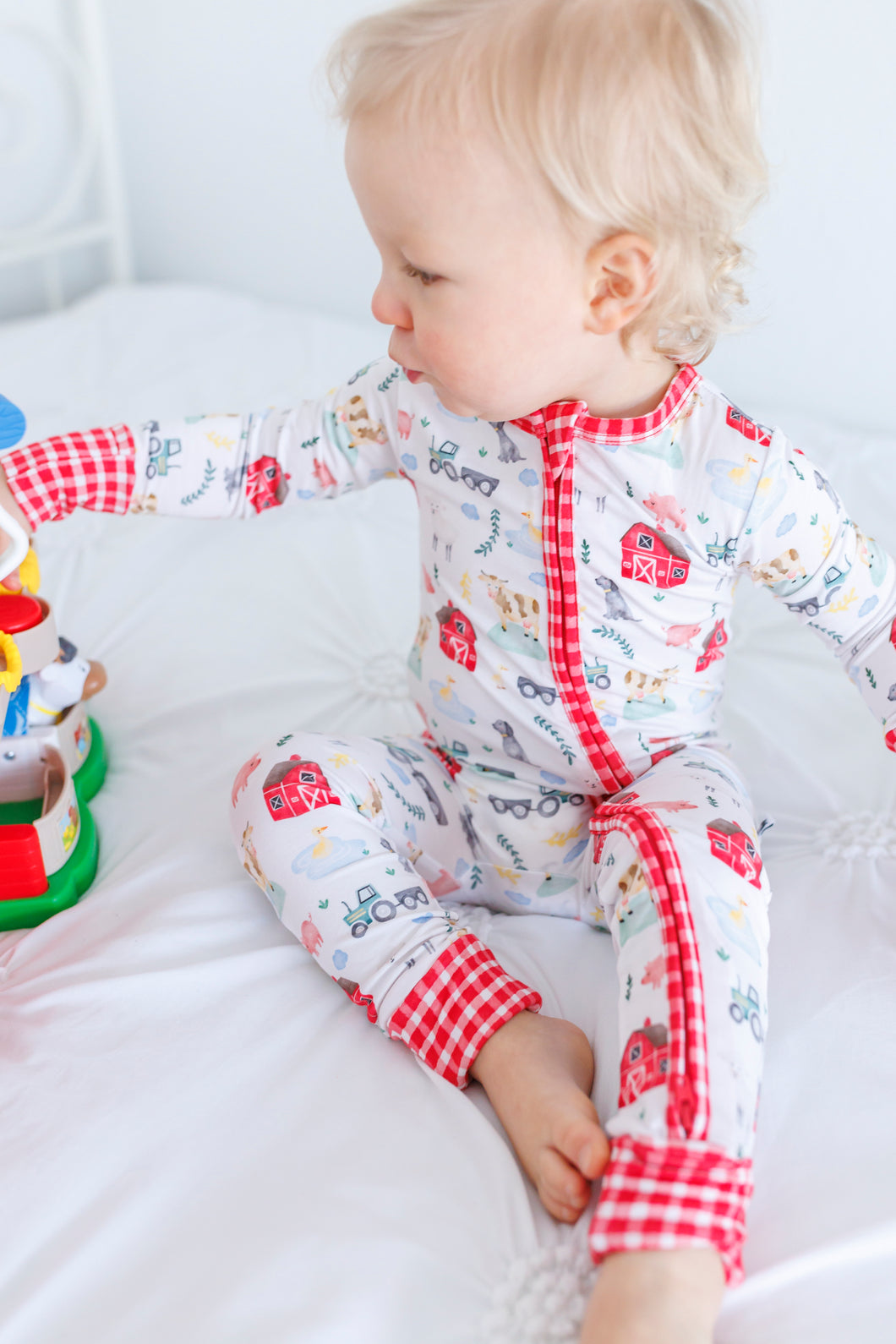 Friendly Farm Long Sleeve Romper