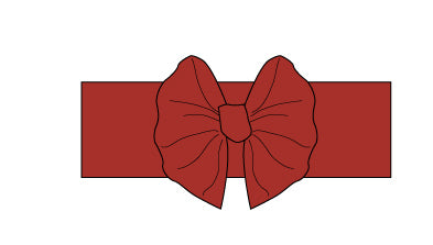 Big Red Bow Headband
