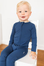 Load image into Gallery viewer, Brielle Blue Long Sleeve Romper

