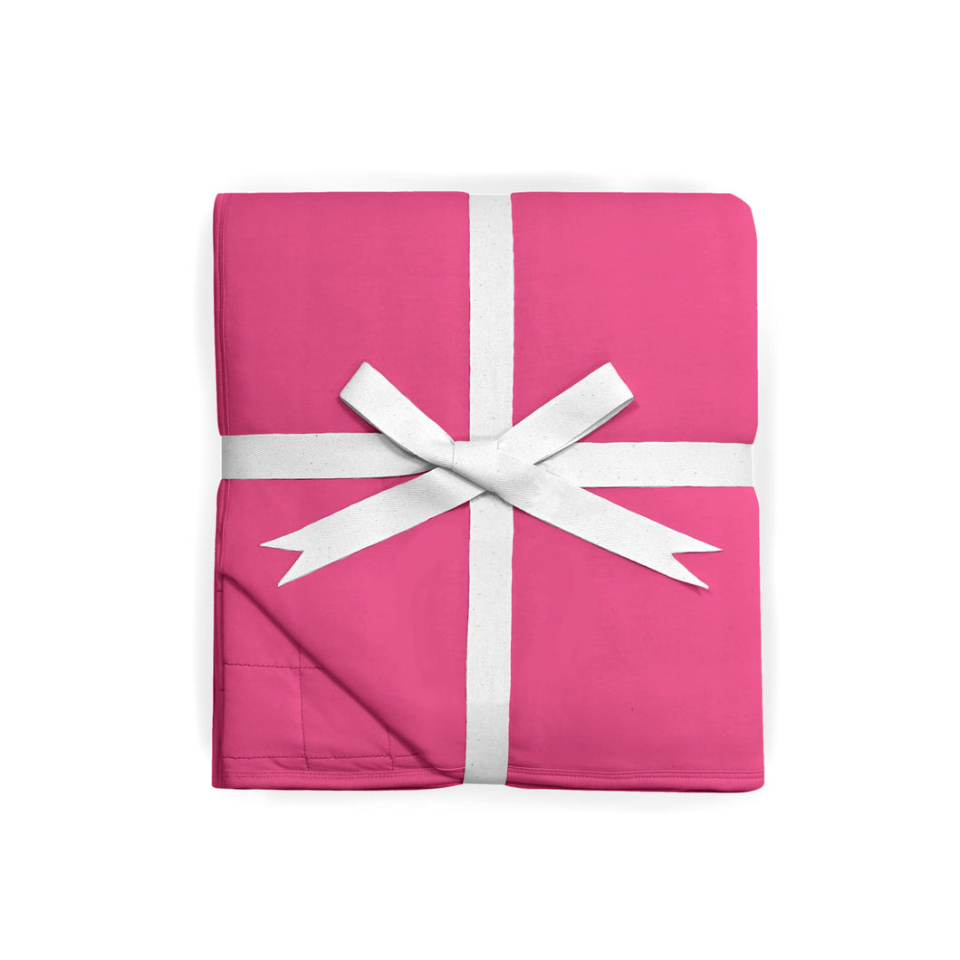 Pretty Pink Quilted Blanket