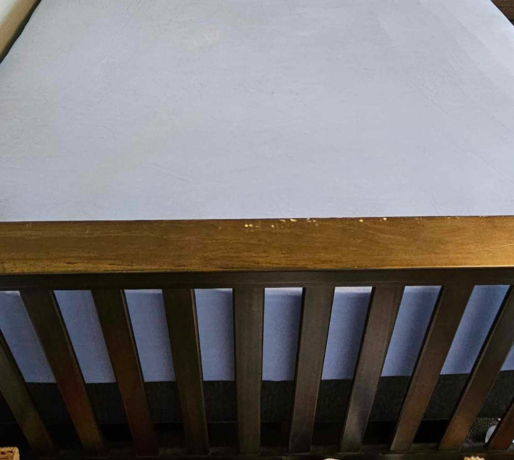 Steele Blue Crib Sheet