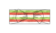 Load image into Gallery viewer, Christmas Stripes Bamboo Headband
