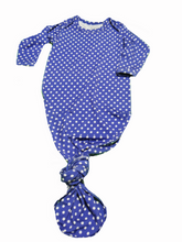 Load image into Gallery viewer, Nursery Rhymes Blue Dots Gown
