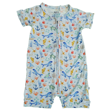Load image into Gallery viewer, Sailing Seas Shorts Romper

